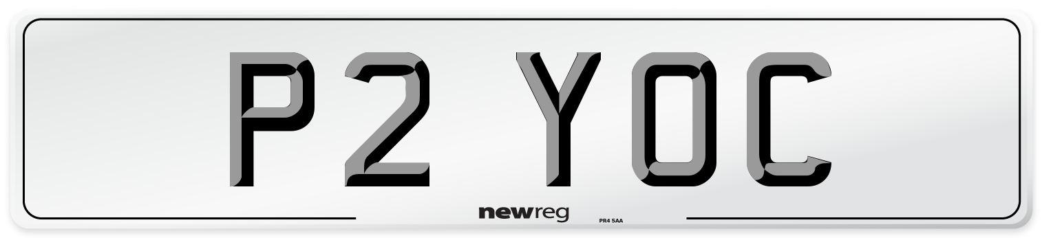 P2 YOC Number Plate from New Reg